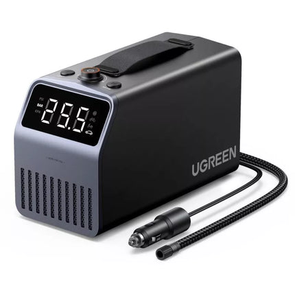 Ugreen 150 PSI 12V elektrinis automobilio padangų pripūtiklis su skaitmeniniu ekranu - Pilkas