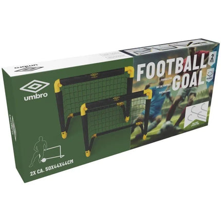 UMBRO FUTBOLO VARTŲ RINKINYS SU TINKLELIU, 2 VNT., 55x44x44 CM