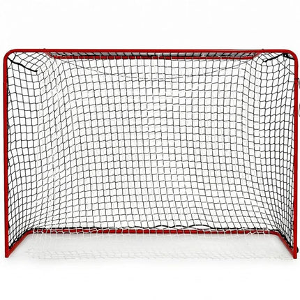 UNIHOC turnyriniai salės riedulio vartai 115x160 cm su tinklu ir kamuoliukų gaudytuvu