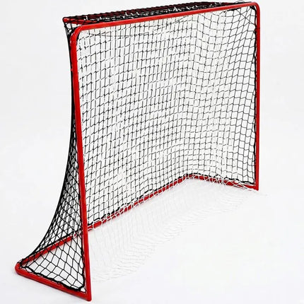 UNIHOC turnyriniai salės riedulio vartai 115x160 cm su tinklu ir kamuoliukų gaudytuvu