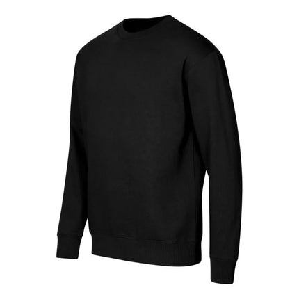 Unisex apvalios apykaklės bliuzonas (juodas)