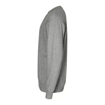 Unisex bliuzonas su apvalia apykakle (Tamsiai pilka melanžo)