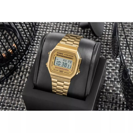 Unisex CASIO Retro Laikrodis A168WG-9EF + Dėžutė