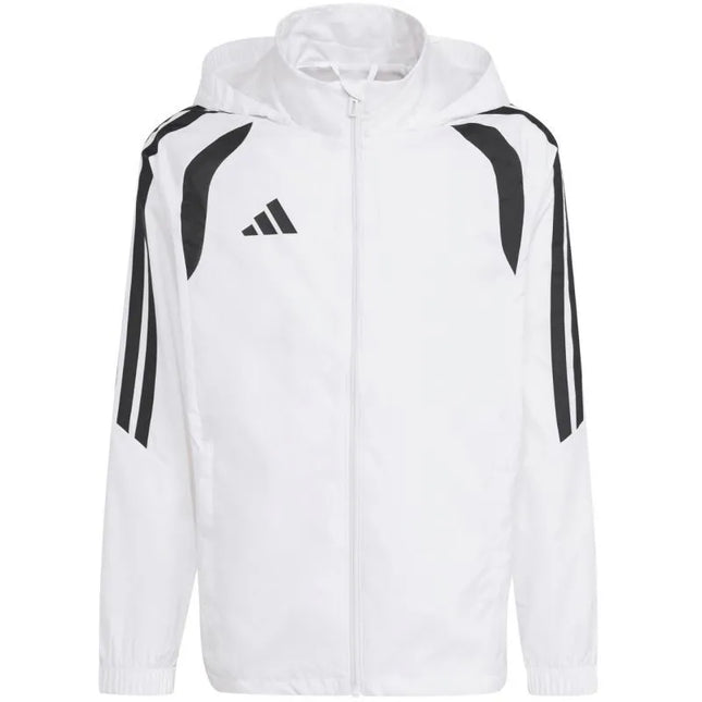 Vaikiška vėjo nepraleidžianti striukė adidas Tiro 26 League, balta, JY9722