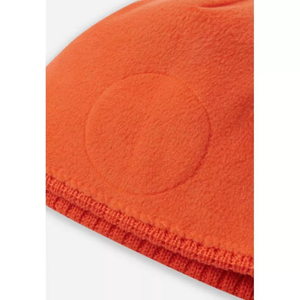 Vaikiška žieminė kepurė Reima Beanie Kalotti, raudona ir oranžinė (5300232A-2820), pagaminta iš sertifikuotos vilnos