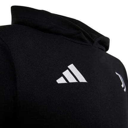 Vaikiškas „adidas“ „Juventus“ futbolo klubo džemperis su gobtuvu, juodas, KF9867