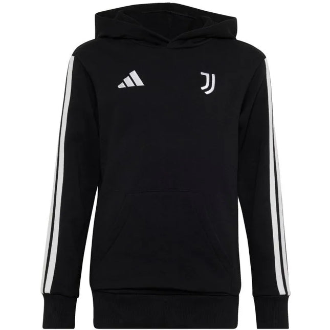 Vaikiškas „adidas“ „Juventus“ futbolo klubo džemperis su gobtuvu, juodas, KF9867