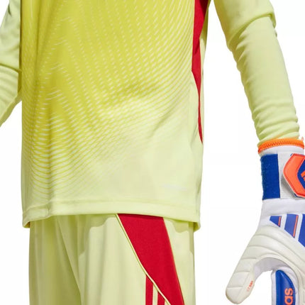 Vaikiški adidas Tiro 25 Competition ilgomis rankovėmis vartininko marškinėliai, geltoni ir raudoni KJN2020