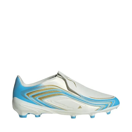 Vaikiški futbolo bateliai Adidas F50 Messi League LL FG, balti ir mėlyni, IH1907