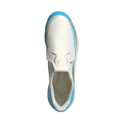 Vaikiški futbolo bateliai Adidas F50 Messi League LL FG, balti ir mėlyni, IH1907