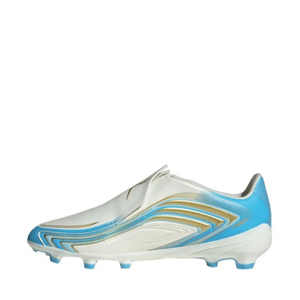 Vaikiški futbolo bateliai Adidas F50 Messi League LL FG, balti ir mėlyni, IH1907