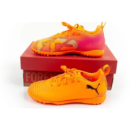 Vaikiški futbolo bateliai (turf) Puma Future 8 Play TT, oranžiniai