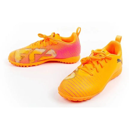 Vaikiški futbolo bateliai (turf) Puma Future 8 Play TT, oranžiniai