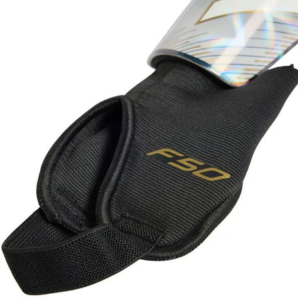 Vaikiški futbolo blauzdų apsaugai adidas F50 Match, pilki ir juodi, KE5206