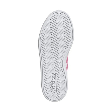 Vaikiški laisvalaikio bateliai Adidas Grand Court 3.0, balti su rožine spalva, HP3528