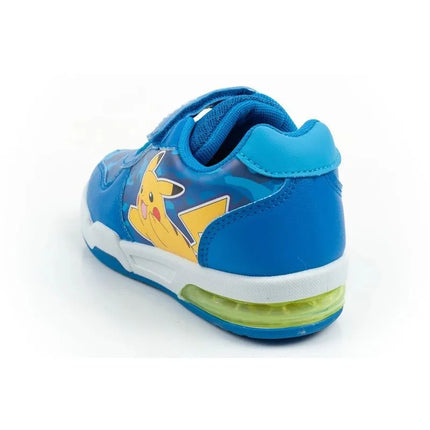 Vaikiški „Leomil“ sportiniai bateliai „Pokemon“, lengvi, su „velcro“ užsegimu ir LED lemputėmis, mėlyni