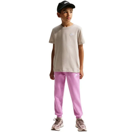 Vaikiški „Nike Sportswear“ smėlio spalvos marškinėliai FZ5177 236