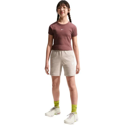 Vaikiški šortai Nike Sportswear Club, kreminės spalvos, FZ5512 236