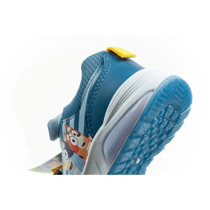 Vaikiški sportiniai bateliai Leomil Bluey, lengvi, su „Velcro“ užsegimu, LED lemputėmis, mėlyni