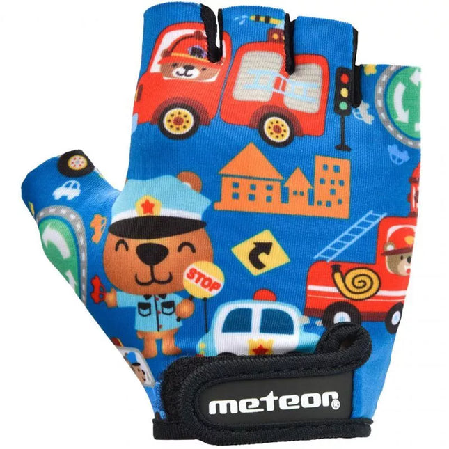Vaikiškos dviračių pirštinės Meteor Safe City 26178-26179-26180