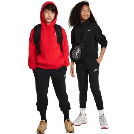 Vaikiškos kelnės Nike Club Fleece, juodos spalvos, FD3019 010