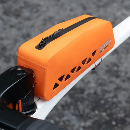 Vandeniui atsparus Rockbros ROAD TO SKY AS-142 rėmo krepšys, 1L – oranžinis