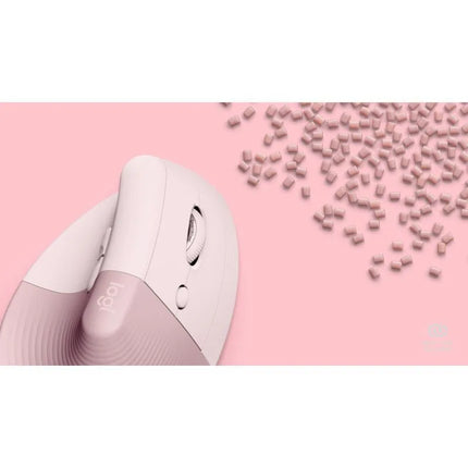 Vertikali pelė Logitech Lift, rožinė