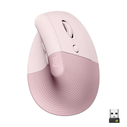 Vertikali pelė Logitech Lift, rožinė