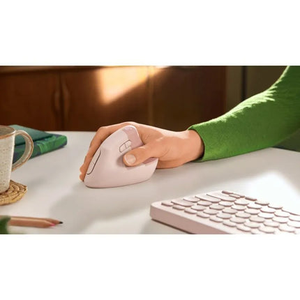 Vertikali pelė Logitech Lift, rožinė
