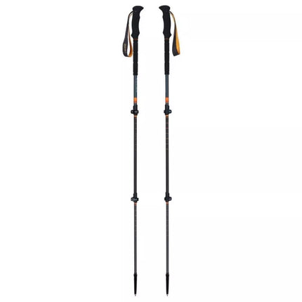 VIKING Kangri slidinėjimo turizmo lazdos 65-135cm, pilka-oranžinė