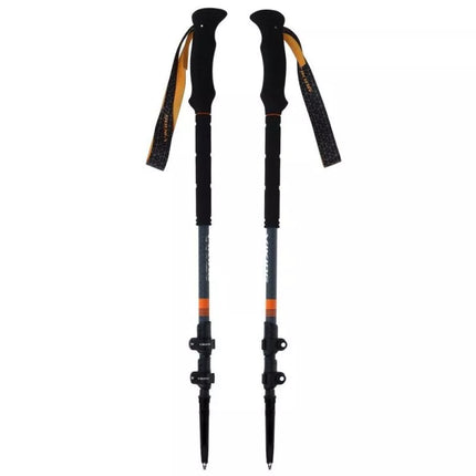 VIKING Kangri slidinėjimo turizmo lazdos 65-135cm, pilka-oranžinė