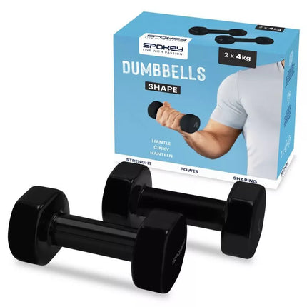 Viniliniai svarmenys 2x4kg Spokey Shape SPK-943106