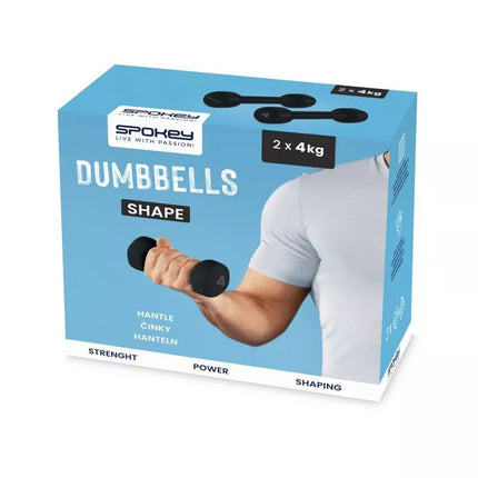 Viniliniai svarmenys 2x4kg Spokey Shape SPK-943106
