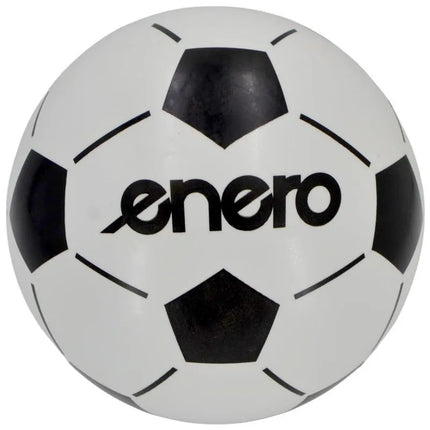 VINILINIS FUTBOLO KAMUOLYS BORUŽĖLĖ JUODAS IR BALTAS 23CM 85G ENERO