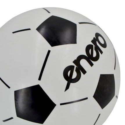 VINILINIS FUTBOLO KAMUOLYS BORUŽĖLĖ JUODAS IR BALTAS 23CM 85G ENERO