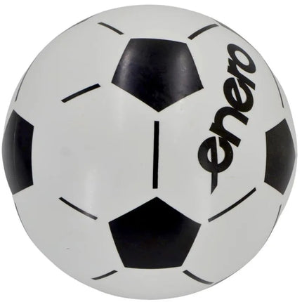 VINILINIS FUTBOLO KAMUOLYS BORUŽĖLĖ JUODAS IR BALTAS 23CM 85G ENERO