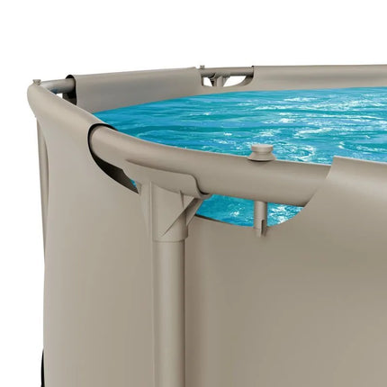 VIRTUFIT APVALUS BASEINAS 244 CM SU FILTRO SIURBLIU, SMĖLINIS