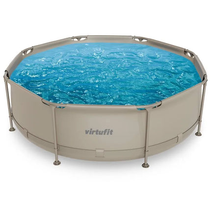 VIRTUFIT APVALUS BASEINAS 244 CM SU FILTRO SIURBLIU, SMĖLINIS