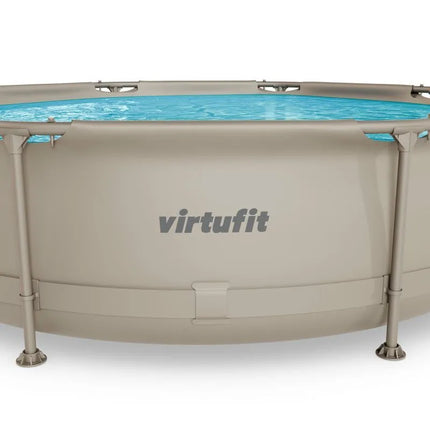 VIRTUFIT APVALUS BASEINAS 305 CM SU FILTRO SIURBLIU, SMĖLINIS