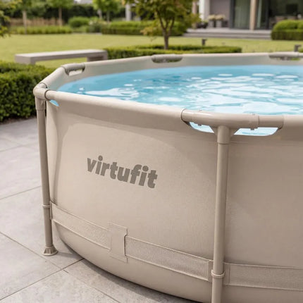 VIRTUFIT APVALUS BASEINAS 305 CM SU FILTRO SIURBLIU, SMĖLINIS