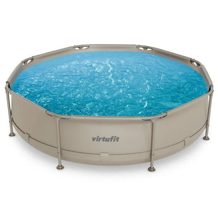 VIRTUFIT APVALUS BASEINAS 305 CM SU FILTRO SIURBLIU, SMĖLINIS
