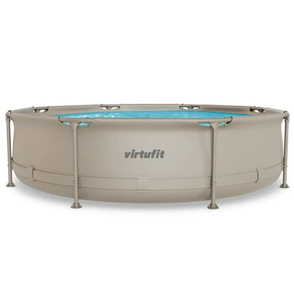 VIRTUFIT APVALUS BASEINAS 305 CM SU FILTRO SIURBLIU, SMĖLINIS