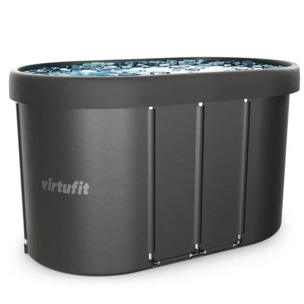 VIRTUFIT OVALI LEDO VONIA 500 LITRŲ ANTRACITO SPALVOS SU PRIEDAIS