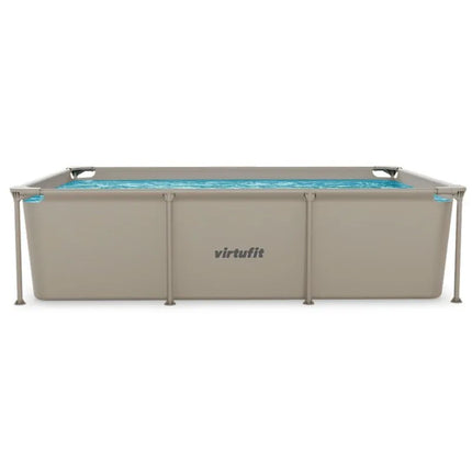 VirtuFit stačiakampis baseinas 260 x 180 cm su filtravimo siurbliu, smėlio spalvos