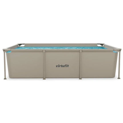 VirtuFit stačiakampis baseinas 260 x 180 cm su filtravimo siurbliu, smėlio spalvos