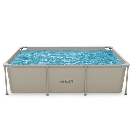 VirtuFit stačiakampis baseinas 260 x 180 cm su filtravimo siurbliu, smėlio spalvos