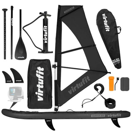Virtufit SUP lenta Surfer 305 su bure ir priedais, juoda