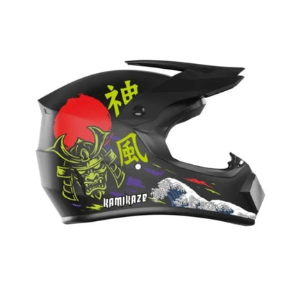 Visą veidą dengiantis šalmas Kamikaze Katana AKC204, M dydžio