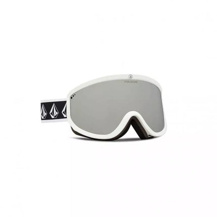 Volcom FOOTPRINTS WHITE RERUN/SILVER CHROME snieglenčių akiniai sidabriniais veidrodžiais (VG0622316)