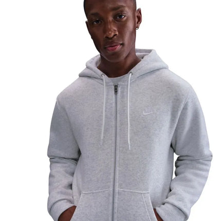 Vyriškas džemperis su užtrauktuku Nike Club BB, baltas, FN3861 051